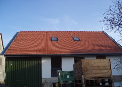 Dachbau mit Dachfenstern